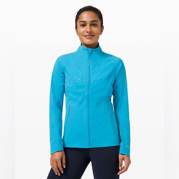 Lululemon Fast and Free Windbreaker Turquoise Tide Size 8 - Picture 1 of 13